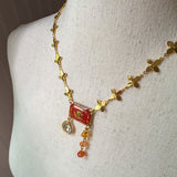 Repurposed Vintage Paris Gemstone Necklace