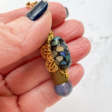 Repurposed Spent Bullet Casing Gold Necklace