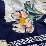 One of a Kind Vintage Patchwork Bandana Scarf | Shabby Chic Head Scarf | Upcycled Boho Neckerchief