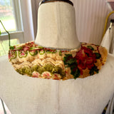Removable Floral Tapestry Collar Necklace