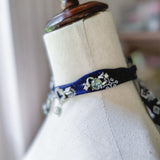 OOAK Boho Glam Bandana Charm Necklace