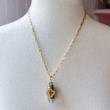 Repurposed Spent Bullet Casing Gold Necklace