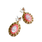 Sisterhood Repurposed Cameo Vintage Earrings