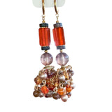 Whimsical Boho Dangle Beaded Earrings