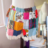 Boho Patchwork Boxer Short/ Loungewear