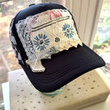 One of a Kind Vintage Patch Trucker Hat