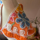 Boho Repurposed Vintage Shawl Scarf Collar