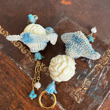 Floral Shabby Chic Floral Dangle Earrings