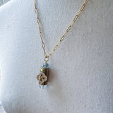Repurposed Spent Bullet Casing Gold Necklace