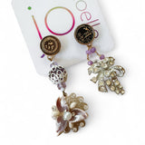 Asymmetrical Reworked Vintage Dangle Earrings