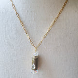 Repurposed Spent Bullet Casing Gold Necklace
