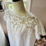 Embroidered Boho Cap Sleeve Blouse