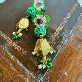 Floral Whimsical Dangle Earrings