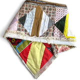 ‘60’s Fabric Patchwork Snap Front Scarf