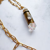 Repurposed Spent Bullet Casing Gold Necklace