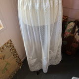 Whimsical Lace Skirt | Lace Maxi Skirt | One of a Kind Vintage Lace Skirt | Upcycled Cottagecore Boho Clothing