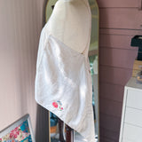 Linen Handkerchief Hem Cross Back Tank