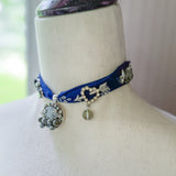 OOAK Boho Glam Bandana Charm Necklace