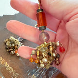 Whimsical Boho Dangle Beaded Earrings