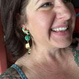 Floral Whimsical Dangle Earrings