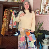 Heirloom Patchwork Quilt Wide Leg Pants