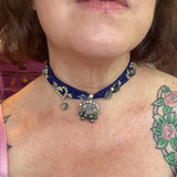 OOAK Boho Glam Bandana Charm Necklace