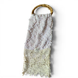 Repurposed Vintage Fabric And Lace Market Top- Handle Handbag