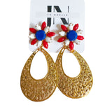 Fireworks Repurposed Vintage Earrings