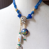 OOAK Boho Bandana Charm Necklace