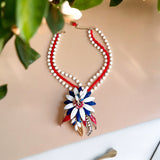 Americana Repurposed Vintage Necklace