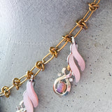 Asymmetrical Whimsical Handmade Statement Necklace
