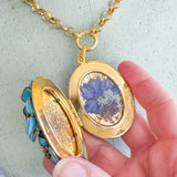 Grannies Hydrangeas Locket Necklace