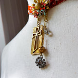 OOAK Boho Bandana Charm Necklace