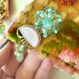 Removable Cherub Floral Collar Necklace