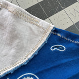 One of a Kind Vintage Patchwork Bandana Scarf | Shabby Chic Head Scarf | Upcycled Boho Neckerchief