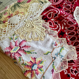 One of a Kind Vintage Patchwork Bandana Scarf | Shabby Chic Head Scarf | Upcycled Boho Neckerchief