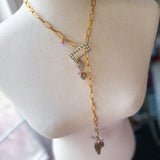 Whimsical Lariat Charm Necklace