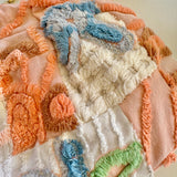 Vintage Orange and Peach Repurposed MCM Floral Fabric Handbag