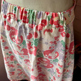 Apple Blossom Vintage Fabric Midi Skirt