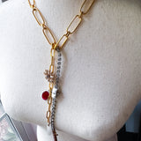 Eclectic Lariat Charm Necklace