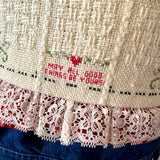 Crochet  Up-Cycled Jean Jacket|Floral and Lace Denim Coat