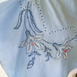 70’s Style Embroidered Wrap Blouse