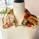 Removable Cherub Floral Collar Necklace