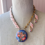 Asymmetrical Whimsical Handmade Statement Necklace