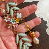 Asymmetrical Reworked Vintage Dangle Earrings