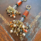 Whimsical Boho Dangle Beaded Earrings