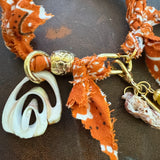Boho Bandana Charm Bracelet One of a Kind