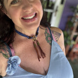OOAK Boho Bandana Charm Necklace
