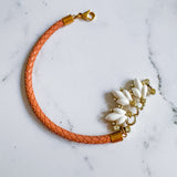 Western Braided Leather Charm Bracelet