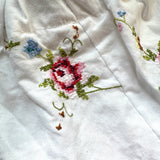 Repurposed Vintage Floral Embroidered Market Top- Handle Handbag